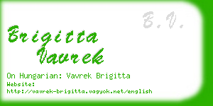 brigitta vavrek business card